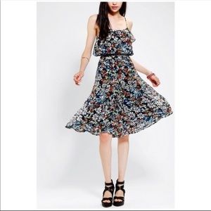 Floral Dress gaucho romper blouson top